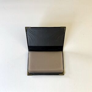 😎 NWOT Vintage patent black credit card case with protective metal edges